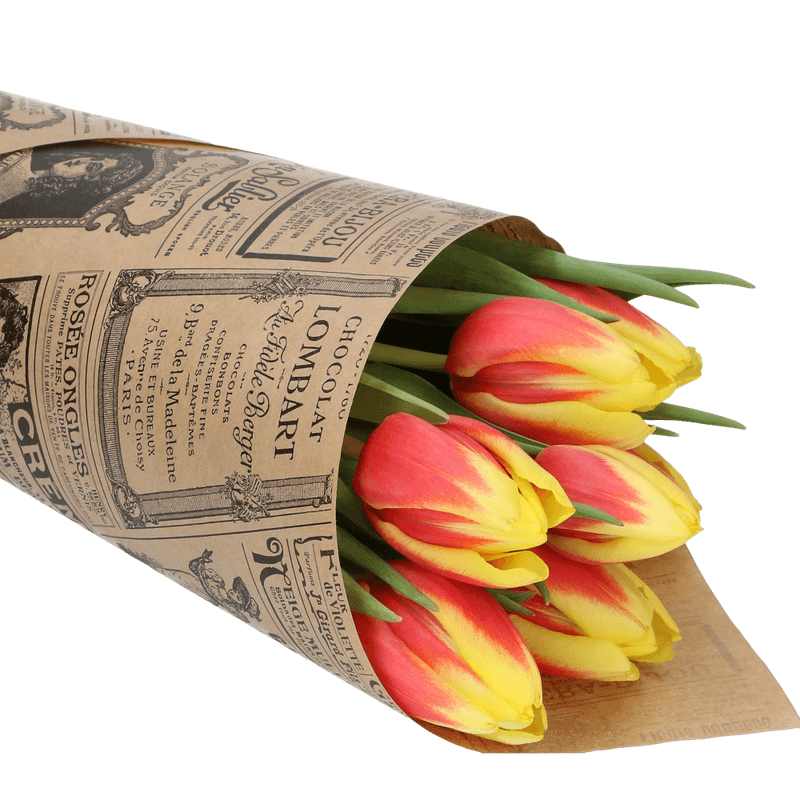 Blomsterpapir avis 75 cm rull 8 kg.
