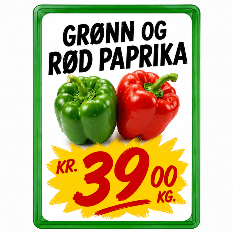 Plakatramme A4 grønn