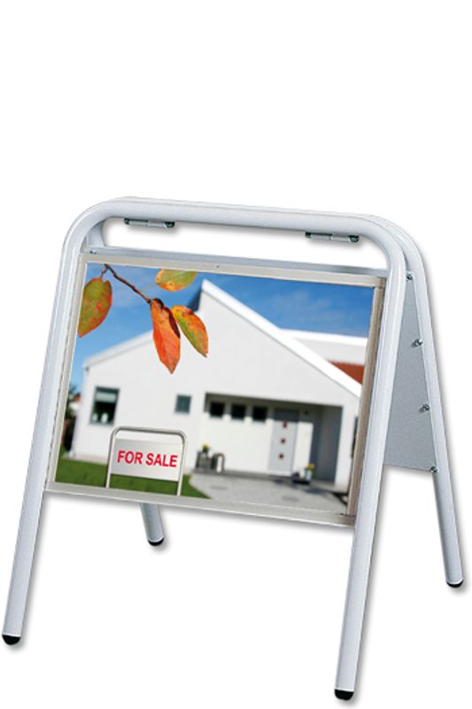 Meglerbukk A3 hvit hvit bakplate
