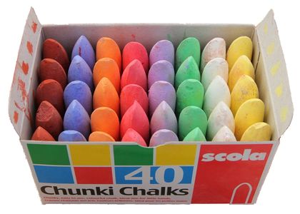 Assorterte farger kritt 40 stk