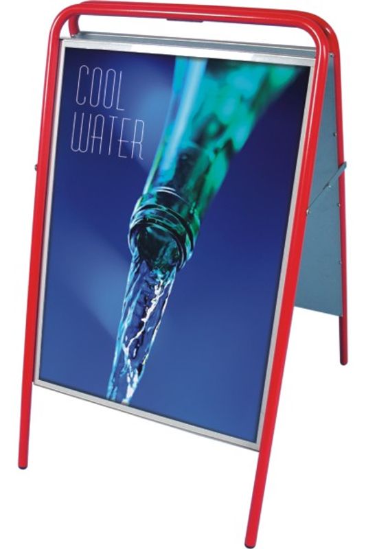 Gatebukk expo sign 70x100 cm rød