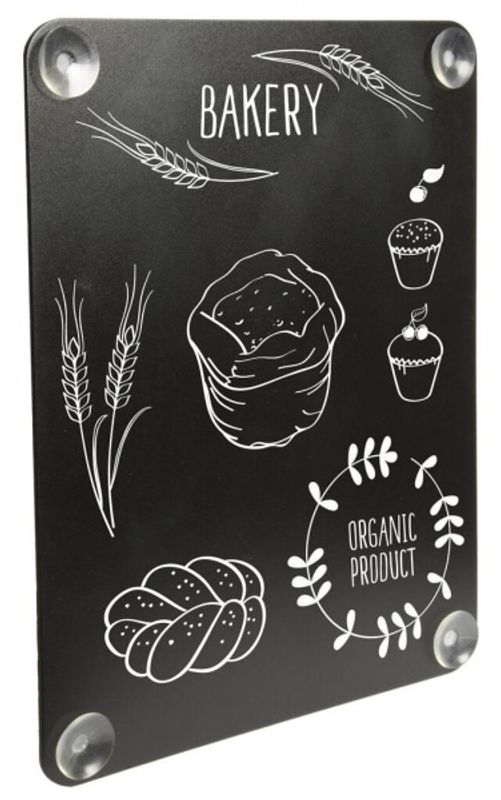 Blackboard med sugekopper 27x36 cm