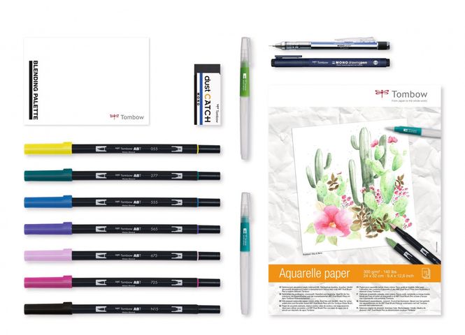 Hovedbilde HaveFun@Home Set Watercoloring Tombow