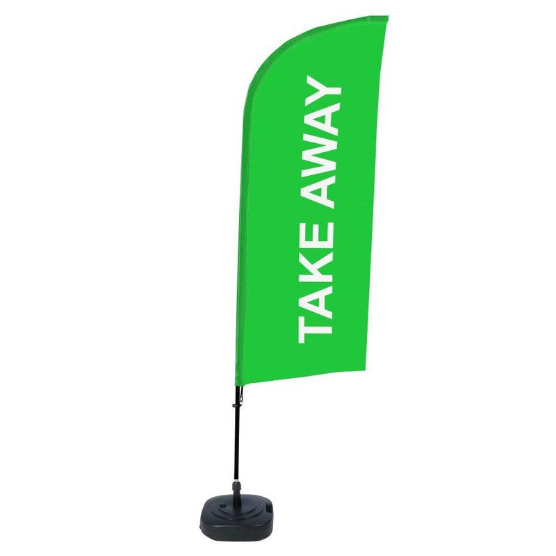 Beachflag Take Away Grønn