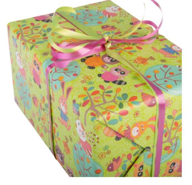 Hovedbilde Gavepapir Happy Forest 57cm x 150m