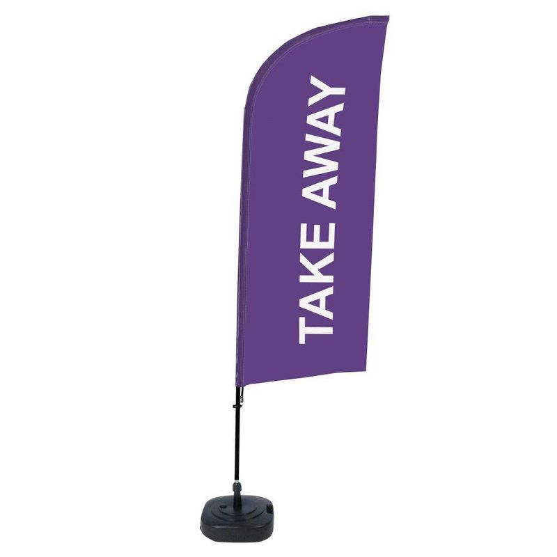 Beachflag Take Away Lilla