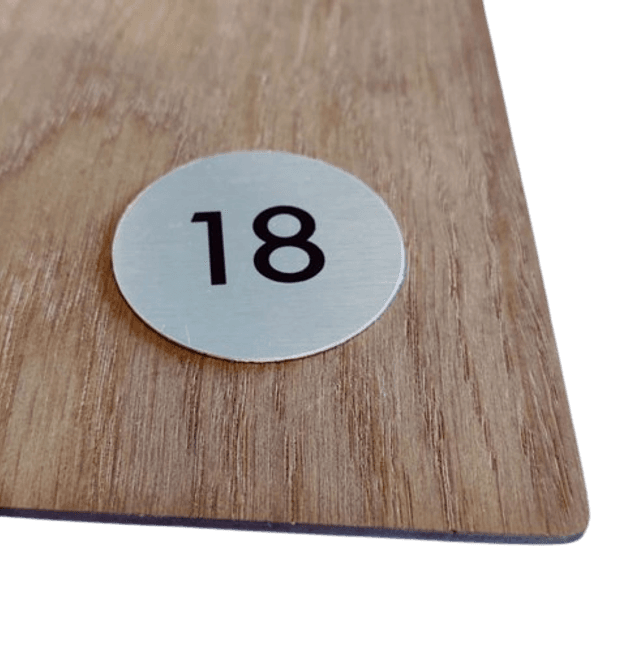Hovedbilde Bordnummer 11-20 Ø=50mm (10pk)