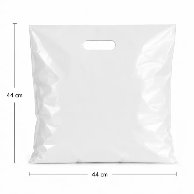 Hovedbilde Plastpose hvit 44 × 44 + 8 cm  500 stk.