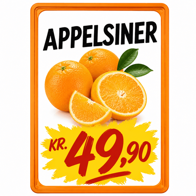 Hovedbilde Plakatramme A3 orange