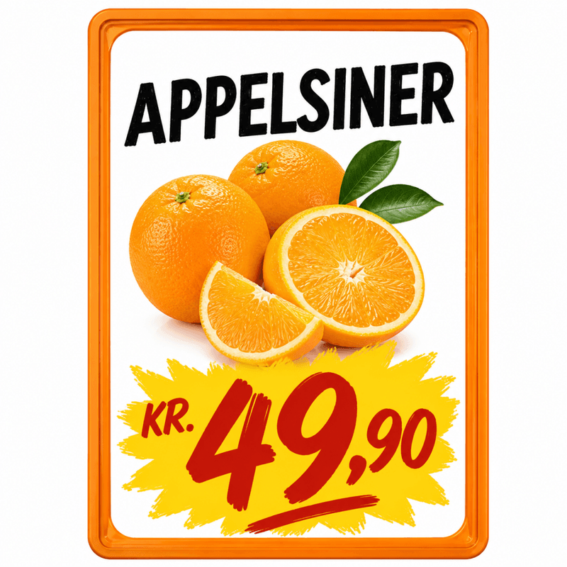 Plakatramme A3 orange