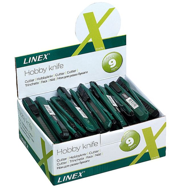 Hovedbilde Kartongkniv 9mm Linex 60 stk.