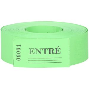 Hovedbilde Inngangsbilletter gr&oslash;nn 1-500