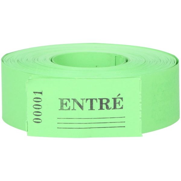 Inngangsbilletter grønn 1-500