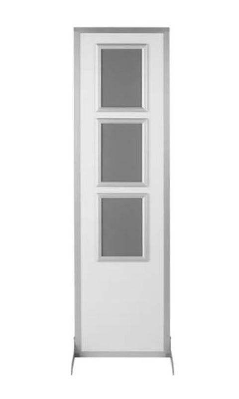 Plakatdisplay med 3xA4 rammer sølv