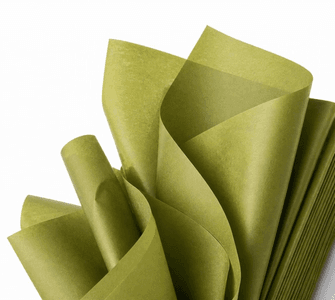 Silkepapir 480 ark 50x75cm oliven