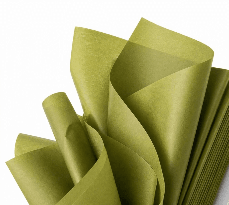 Silkepapir 480 ark 50x75cm oliven