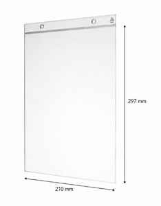 Prislomme med hull A4 10 stk