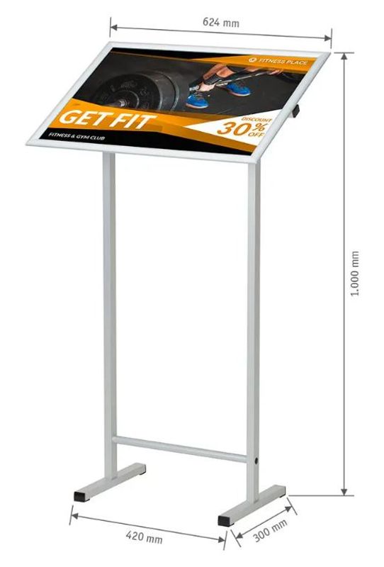 Menystativ A2 (420x594mm) innebruk
