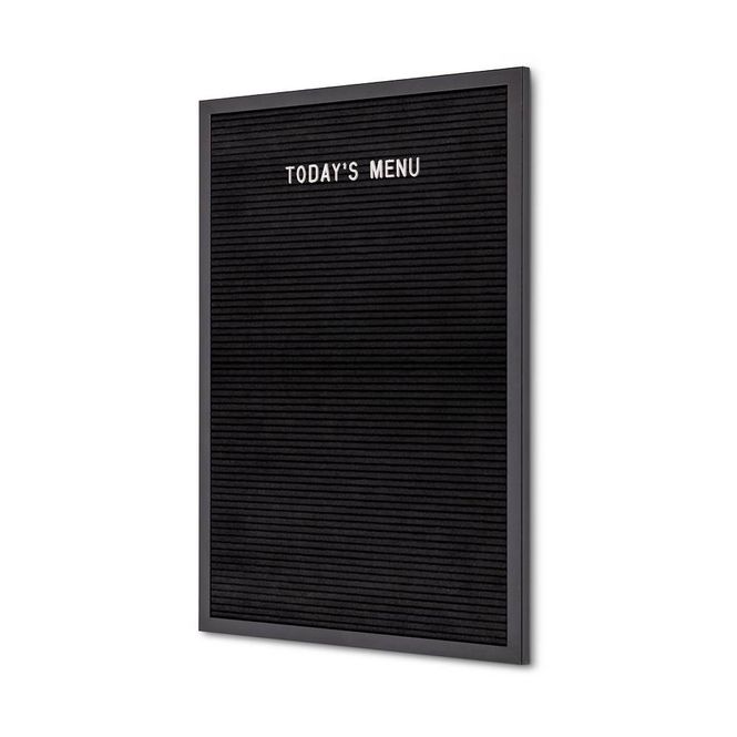 Hovedbilde Bokstavtavle 40x60cm sort filt sort ramme