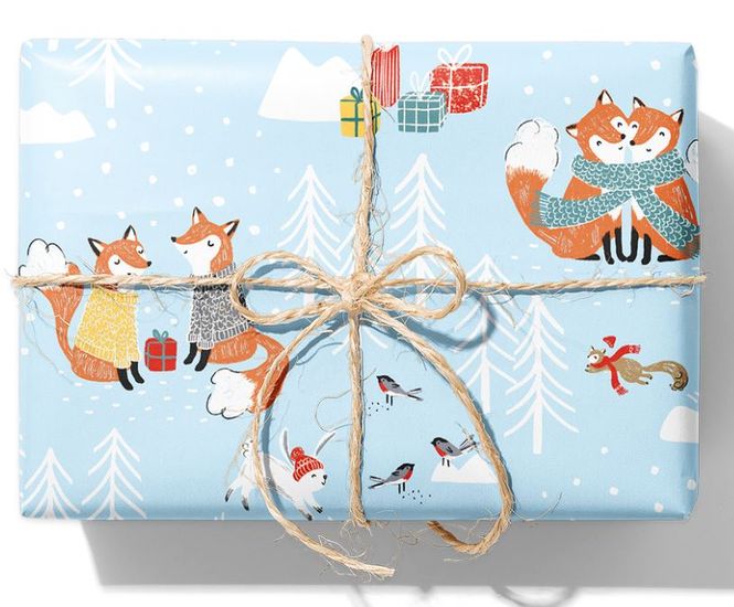 Hovedbilde Gavepapir Knitted Fox  57cm x 154m FSC