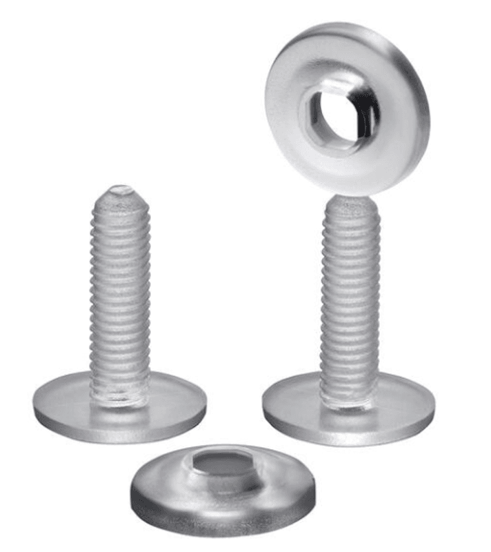 Skrue Quick grip M6x12mm kunstmateriale 100 stk.