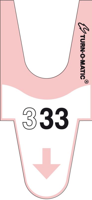 Købillett T90 rosa 32mm 6 ruller