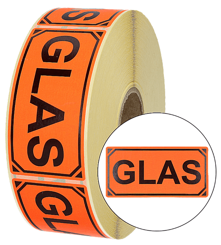 Etiketter Glas 1000 stk.