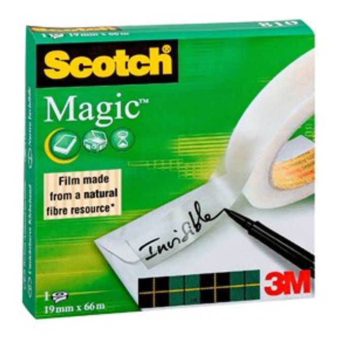 Hovedbilde Tape magic 19mm x 66m Scotch 810