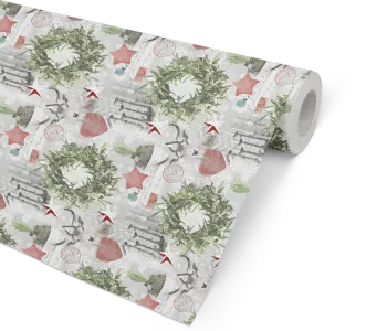 Gavepapir Candlelight  57cm x 154m 80g FSC