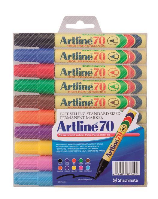 Hovedbilde Artline 70 1,5mm 10 pk. assortert