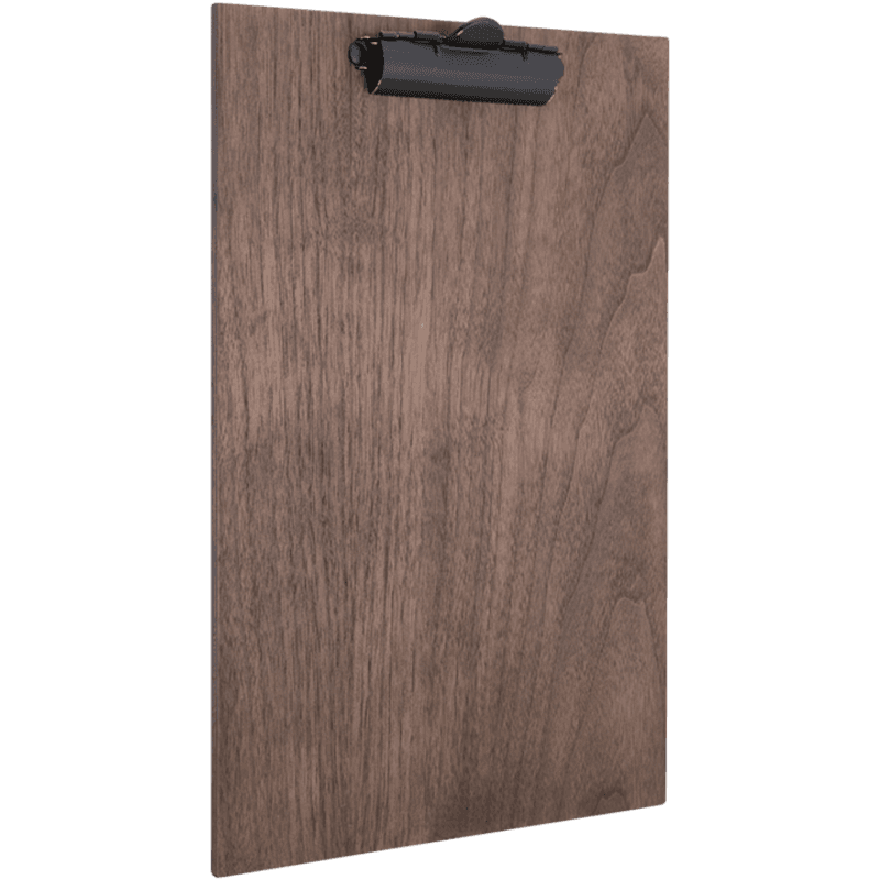 Spisekart Clipboard A4 valnøtt