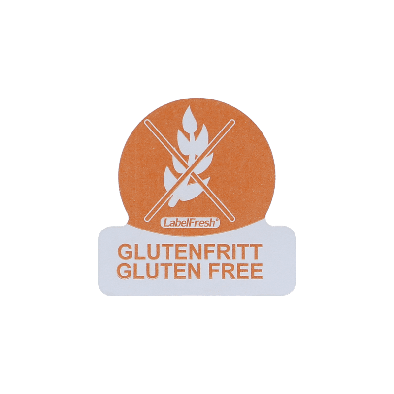 ETIKETT GLUTENFRITT 30X30MM 500 stk.