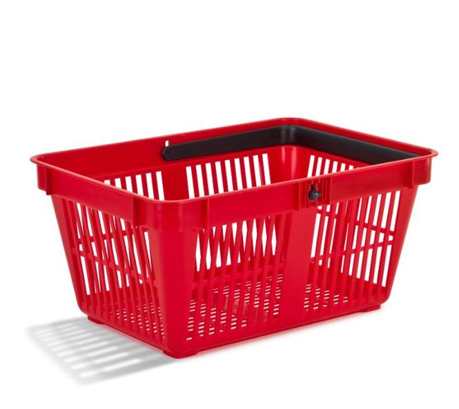 Hovedbilde Handlekurv rød 20 liter 25 stk.
