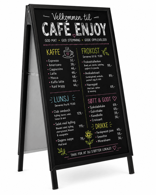 Hovedbilde Gatebukk Blackboard 50x70 cm – med ...