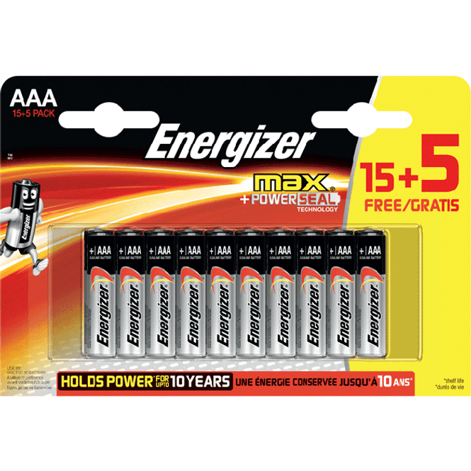Hovedbilde Batteri 1,5V Alkaline AAA/E92 (15+5 pack)