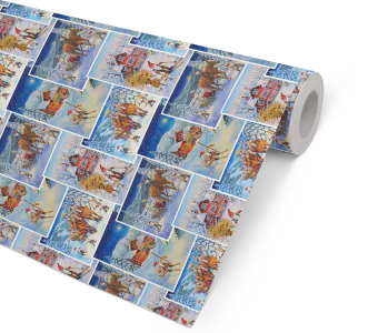 Gavepapir Nisse 57cm x 154m 80g FSC