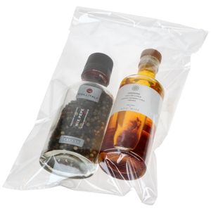 Hovedbilde Cellofanpose  20x35+5cm med limklaff 100 stk.