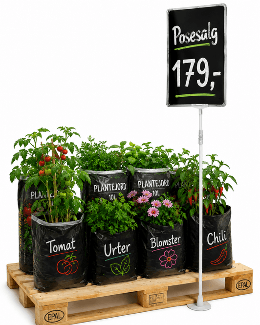 Hovedbilde Pallestativ justerbart 105-190 cm A4 transparent ...