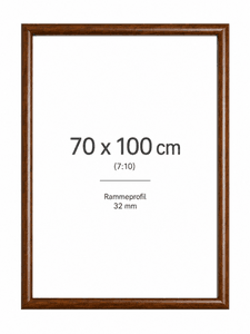 Ramme 70x100cm 32mm wooden finish