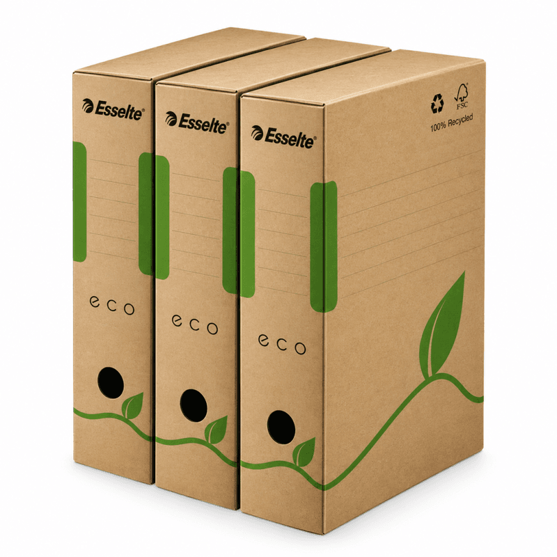 Arkivboks Eco 80mm Esselte 25 stk.