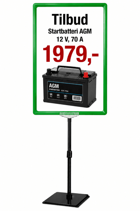 Rammesett A3 grønn
