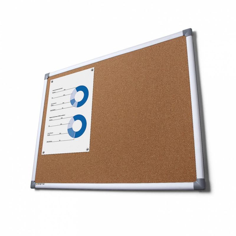 Korktavle 60x90 cm aluramme Scritto